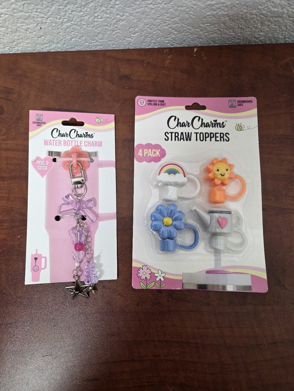 Char Charms Straw Toppers And Water Bottle Charm Nwt